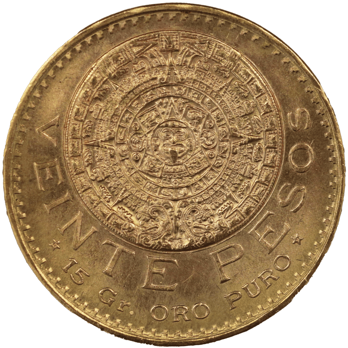 メキシコ 20ペソ金貨 1959年 アステカカレンダー - NJ BUYER'S MARKETPLACE