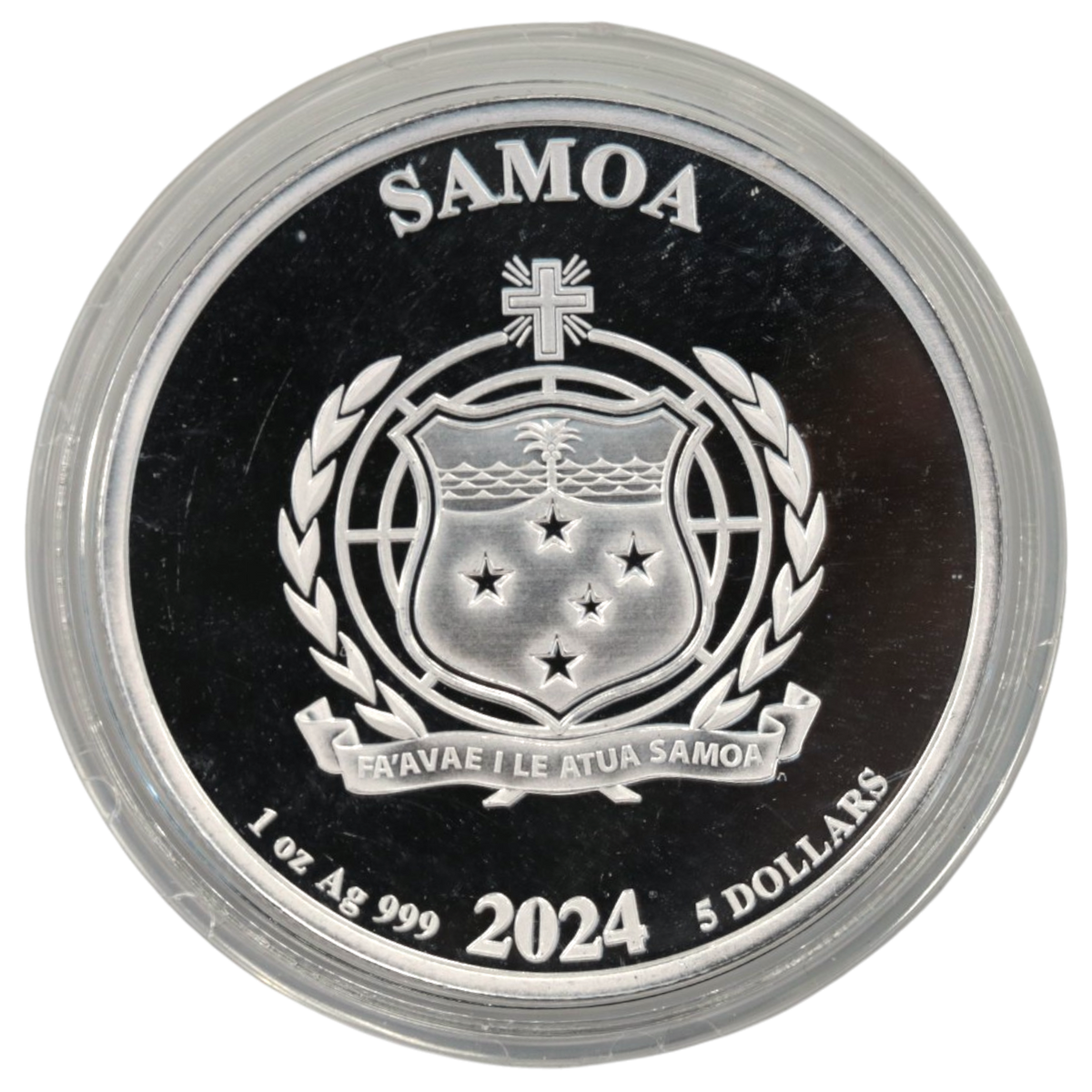 サモア 5ドル銀貨 2024年 スーパーマン サモア国章