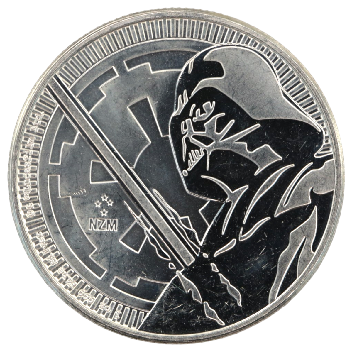 ニウエ 2ドル銀貨 2018年 スター・ウォーズ ダースベイダー エリザベス2世