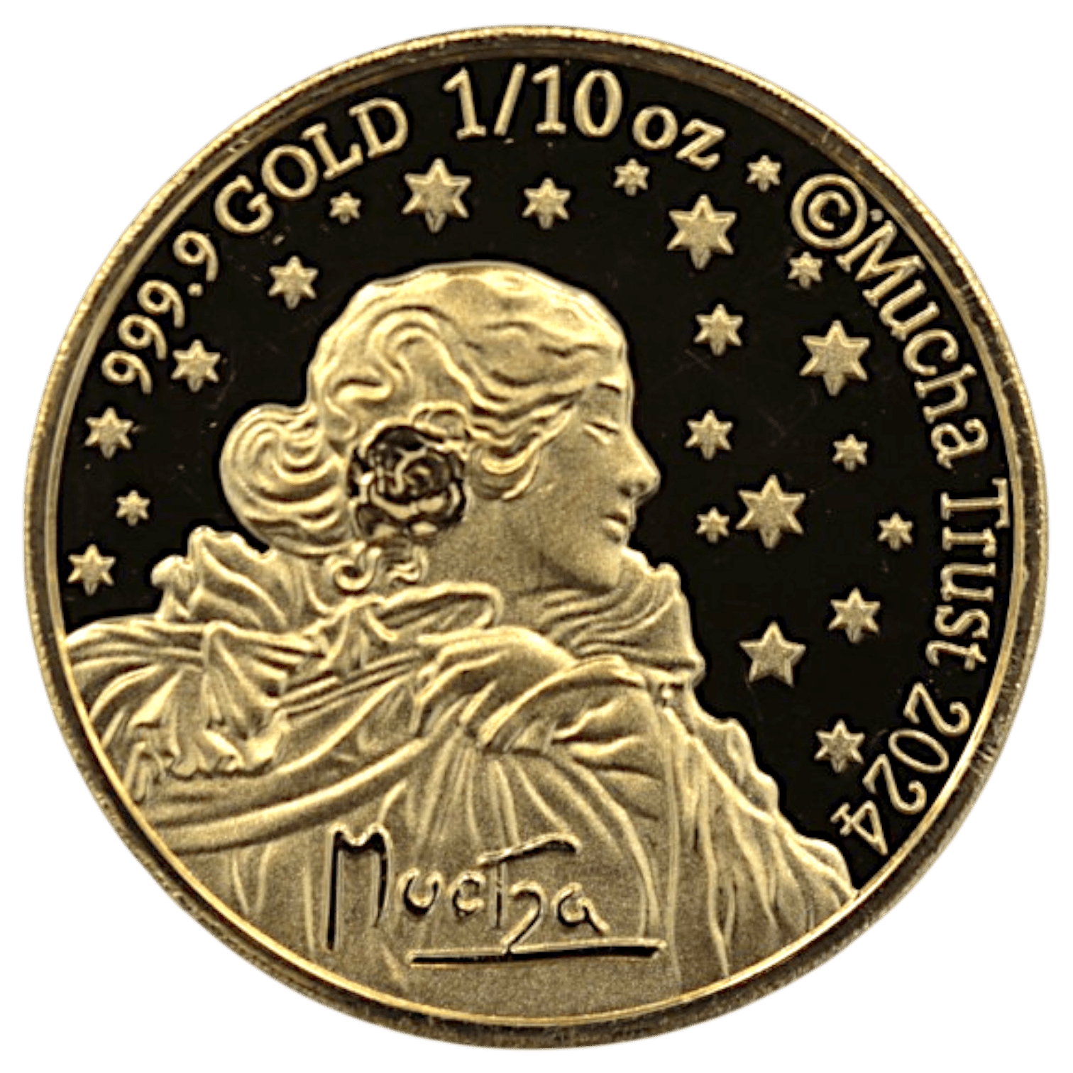 アルフォンス・ミュシャ 1/10オンス金メダル 2024年 ミュシャ財団130周年記念 - NJ BUYER'S MARKETPLACE