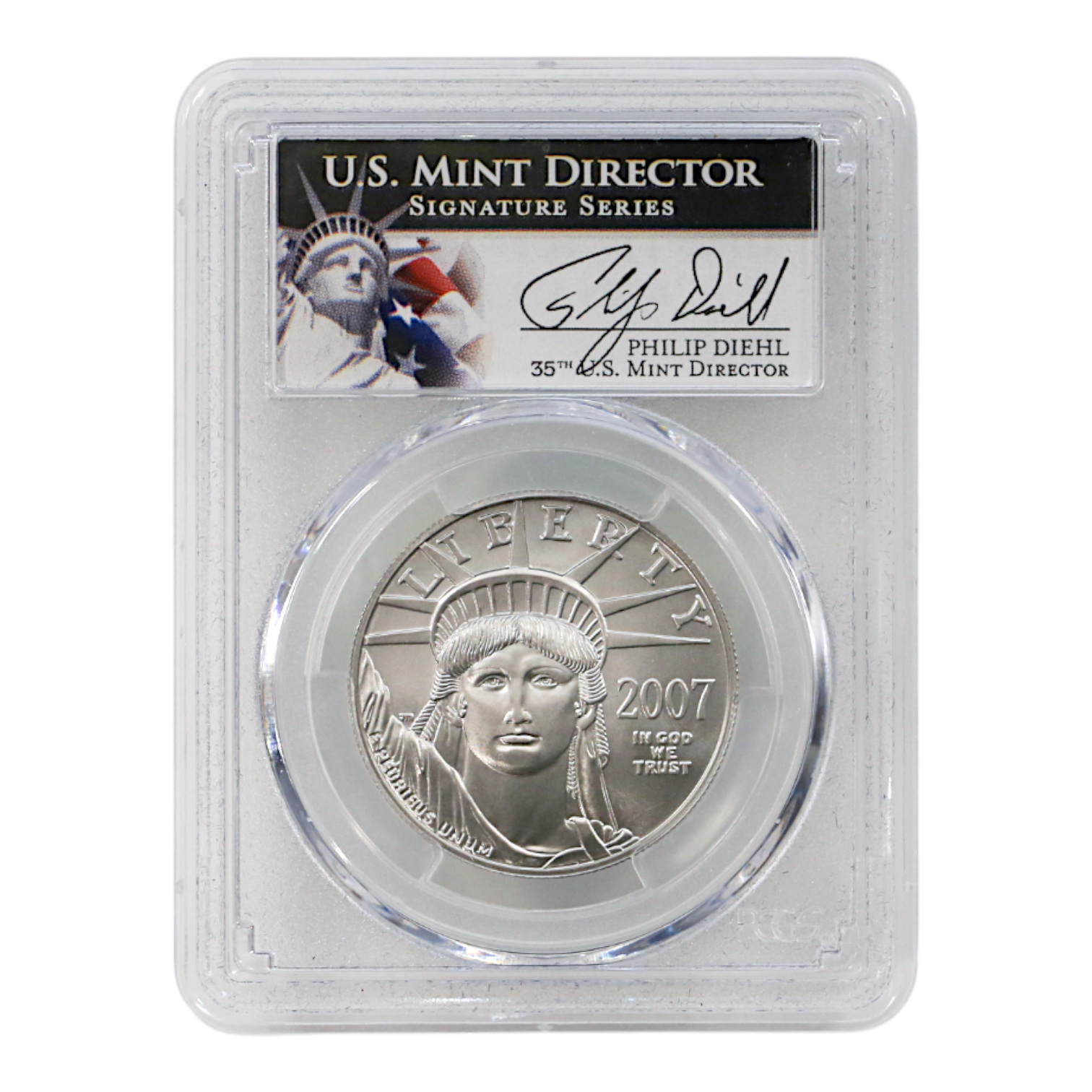 アメリカ 100ドルプラチナ貨 2007年 ウェストポイント鋳 リバティ PCGS SP69