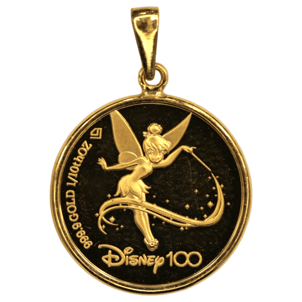 ディズニー 1/10オンス金メダル ペンダントトップ ピーターパン ディズニー100周年 - NJ BUYER'S MARKETPLACE