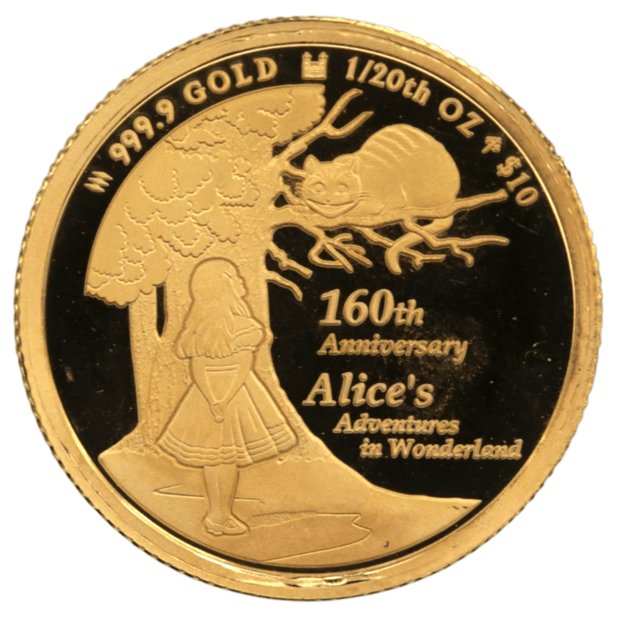 クック島 10ドル金貨 2025年 不思議の国のアリス 誕生160周年 - NJ BUYER'S MARKETPLACE