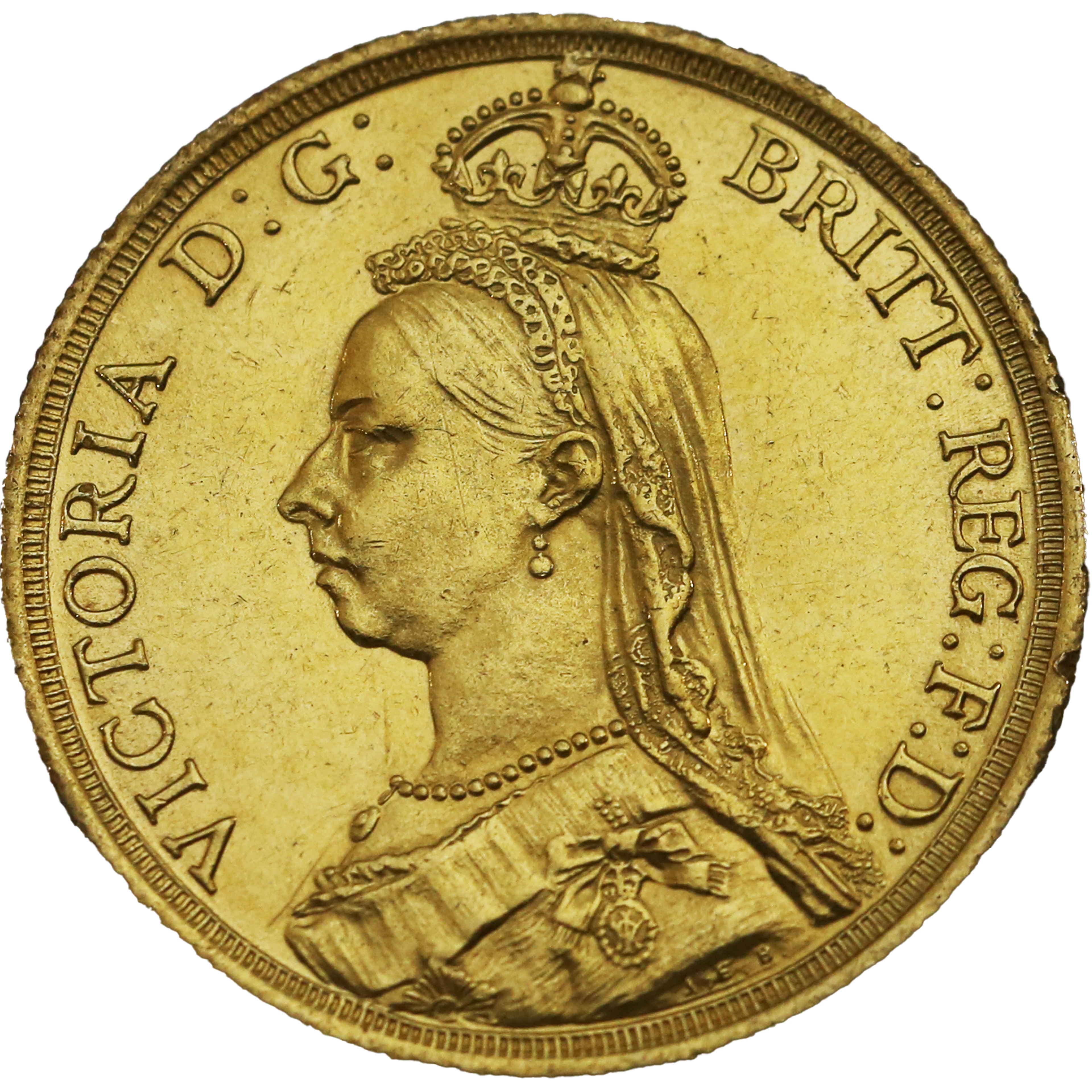 イギリス 2ポンド金貨 1887年 ロンドン鋳 ヴィクトリア ジュビリー