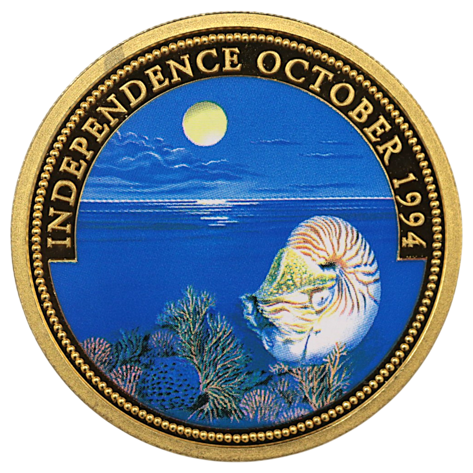 パラオ共和国 200ドル金貨 1994年 オームガイ 海洋生物保護シリーズ - NJ BUYER'S MARKETPLACE