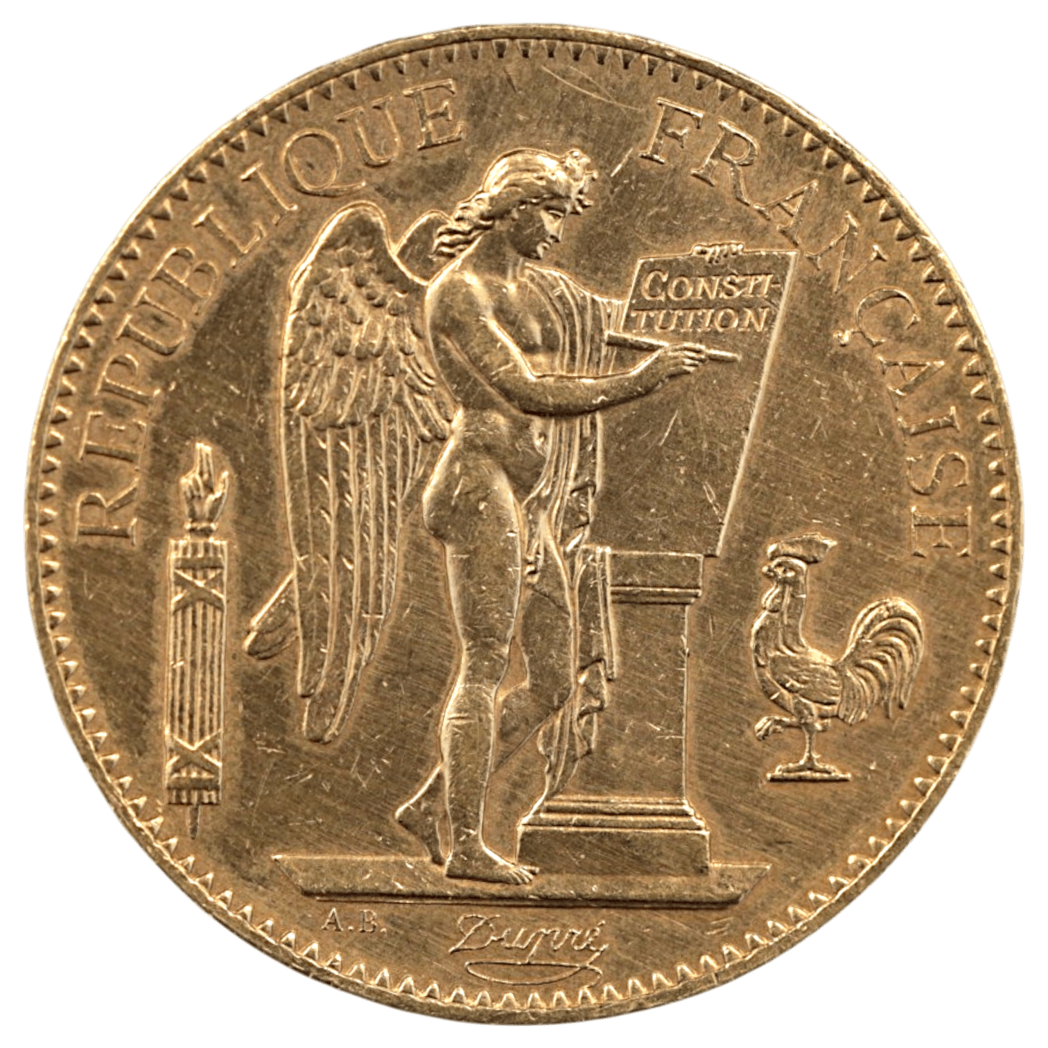 フランス 100フラン金貨 1906年 パリ鋳 法の天使 - NJ BUYER'S MARKETPLACE
