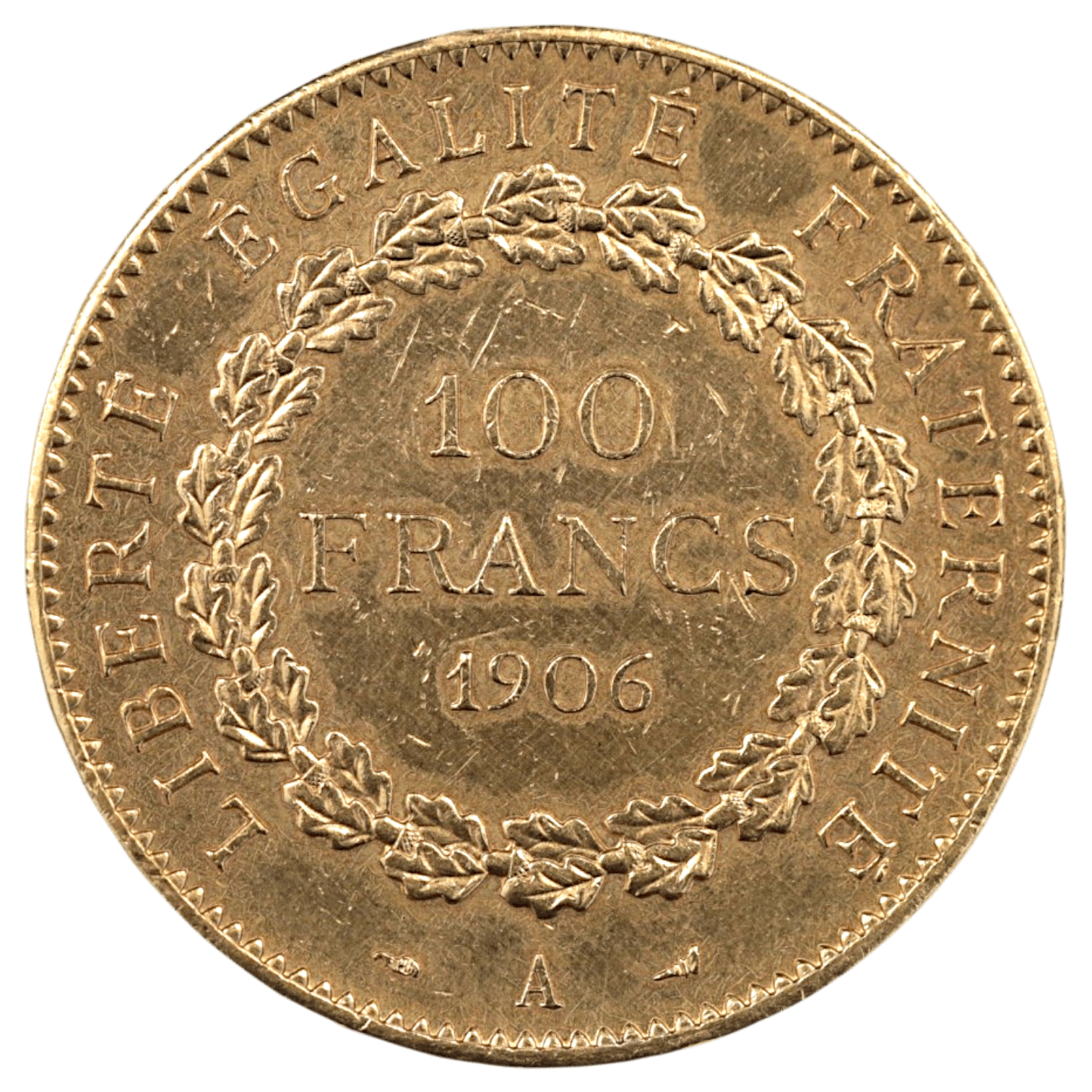 フランス 100フラン金貨 1906年 パリ鋳 法の天使 - NJ BUYER'S MARKETPLACE