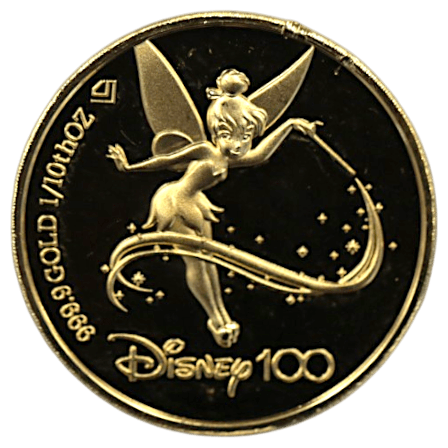 ディズニー 1/10オンス金メダル ティンカーベル - NJ BUYER'S MARKETPLACE