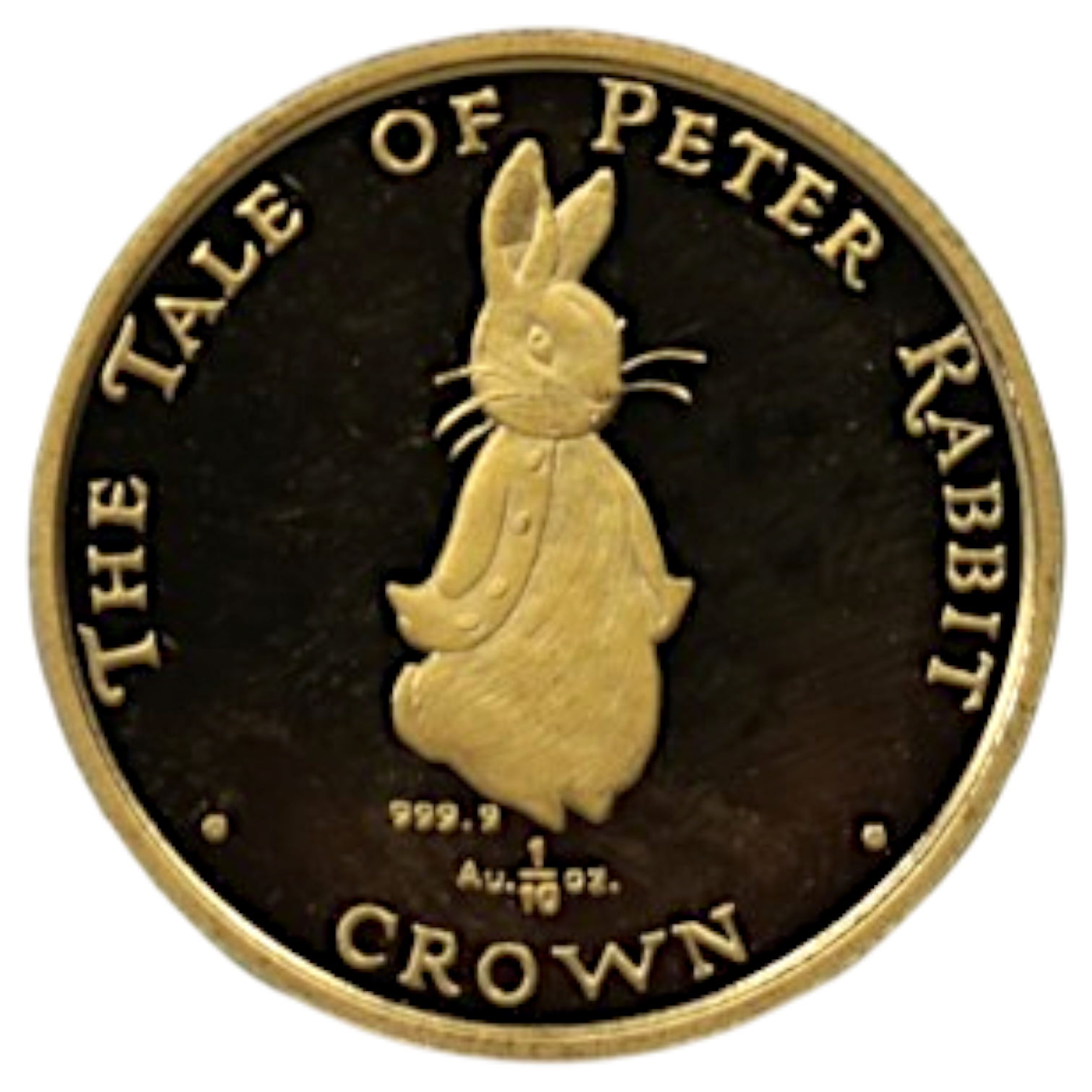 ジブラルタル 1/10クラウン金貨 1997年 ポブジョイ鋳 ピーターラビット