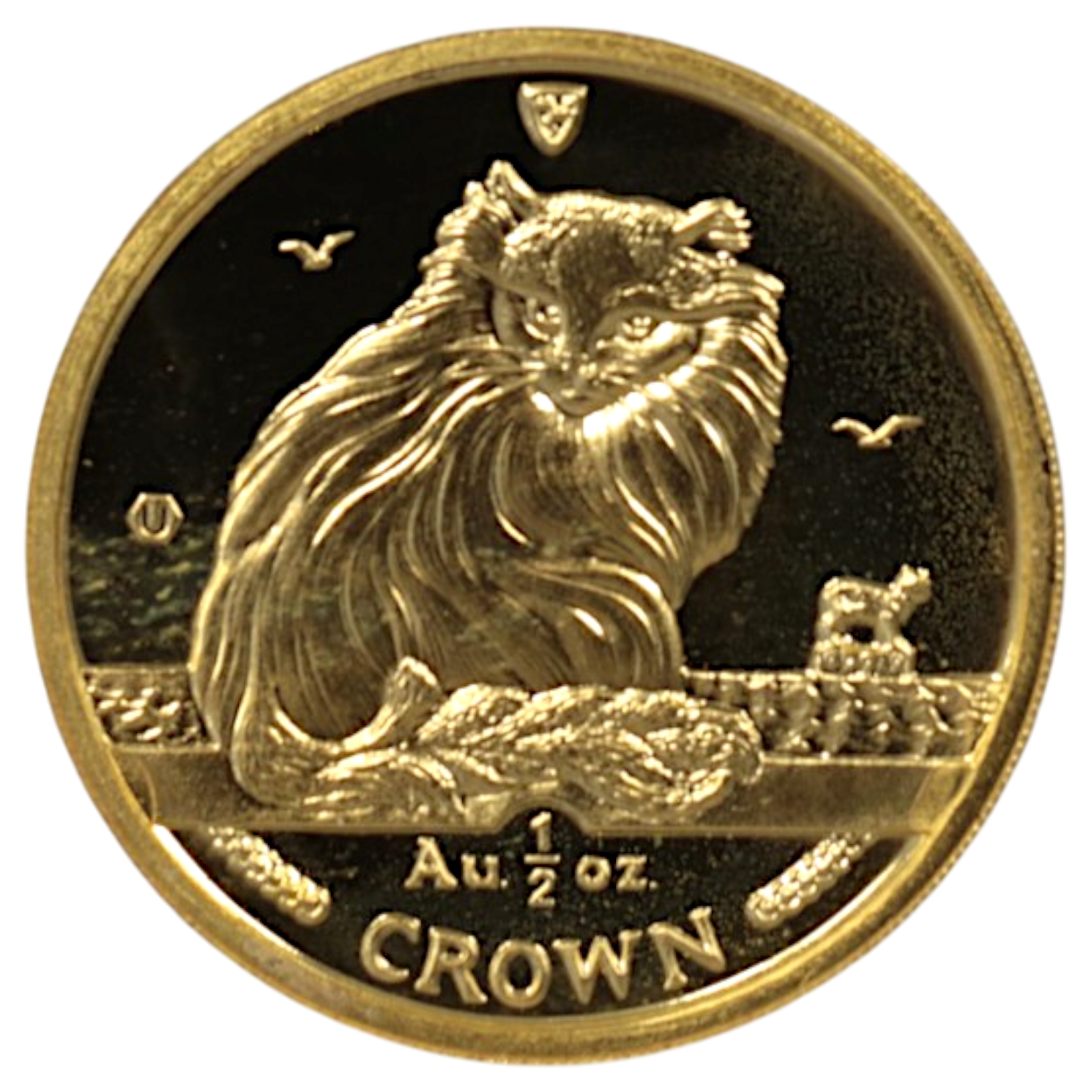 マン島 1/2クラウン金貨 1995年 ポブジョイ鋳 ターキッシュ