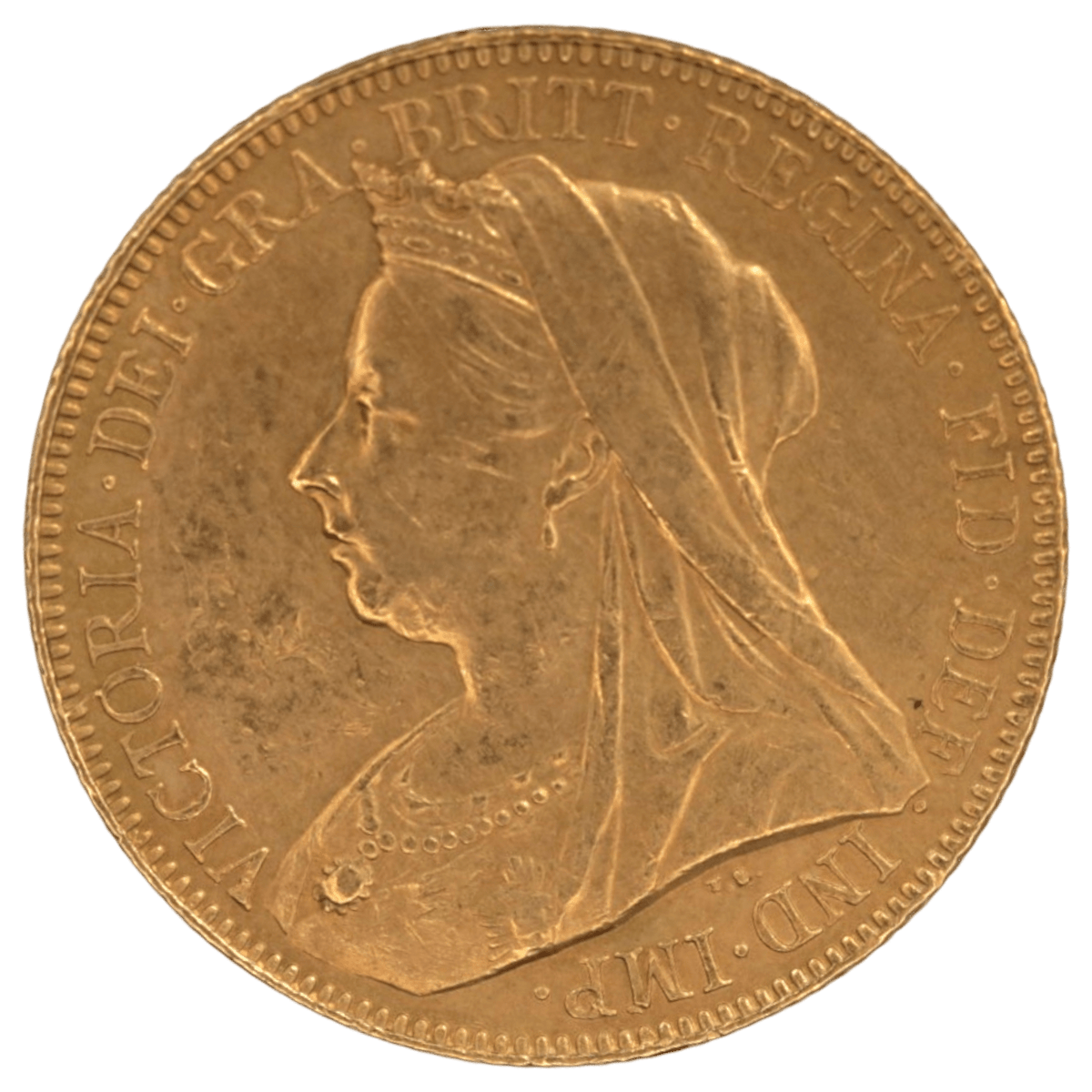 NJ BUYER'S MARKETPLACEの1901年ヴィクトリア女王オーストラリアソヴリン金貨、横顔の肖像が刻印されたアンティークコイン