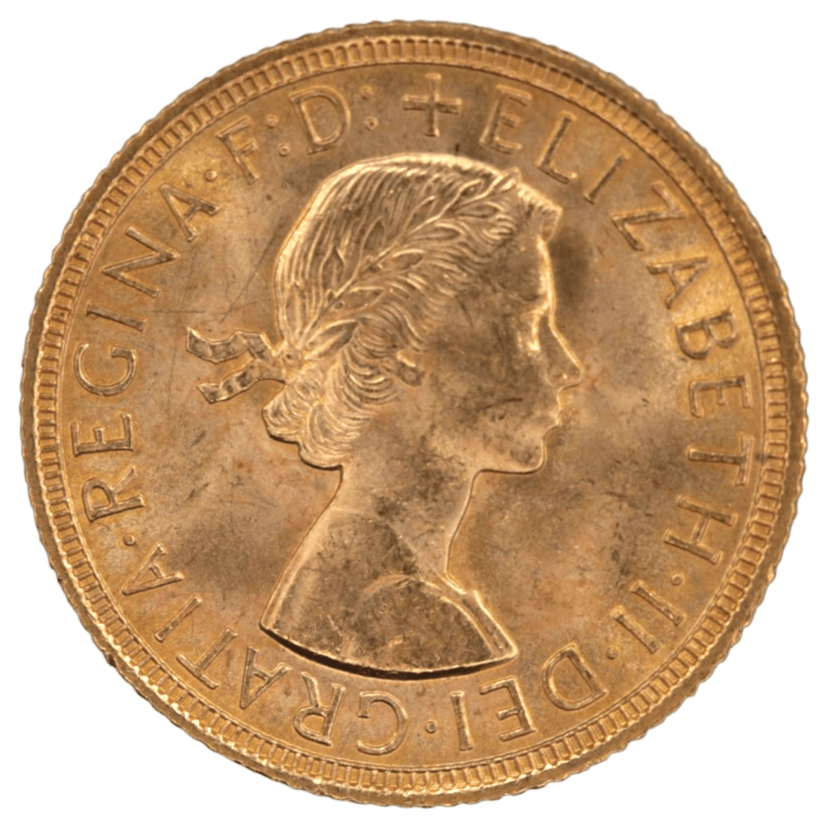 イギリス ソヴリン金貨 1958年 ロンドン鋳 エリザベス2世 聖ジョージの竜退治