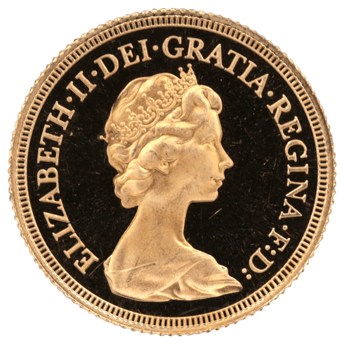 イギリス ソヴリン金貨 1979年 ロンドン鋳 エリザベス2世 聖ジョージの竜退治 プルーフ