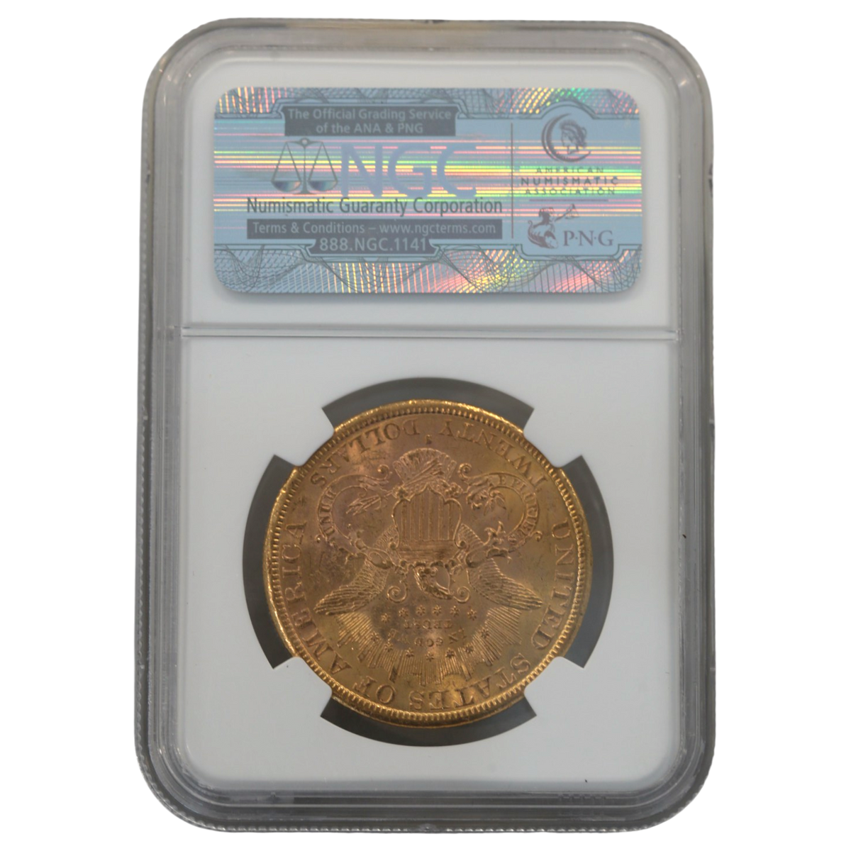 アメリカ 20ドル金貨 1884年 リバティヘッド アメリカ白頭鷲 NGC MS62