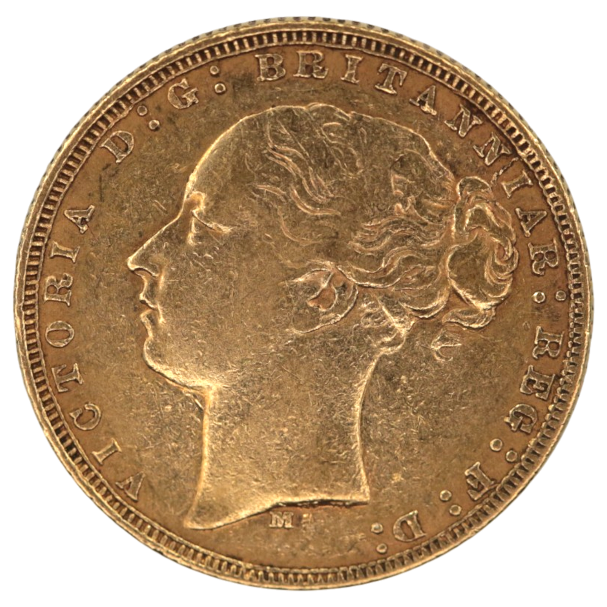 オーストラリア ソブリン金貨 1874年 メルボルン鋳 ヴィクトリア