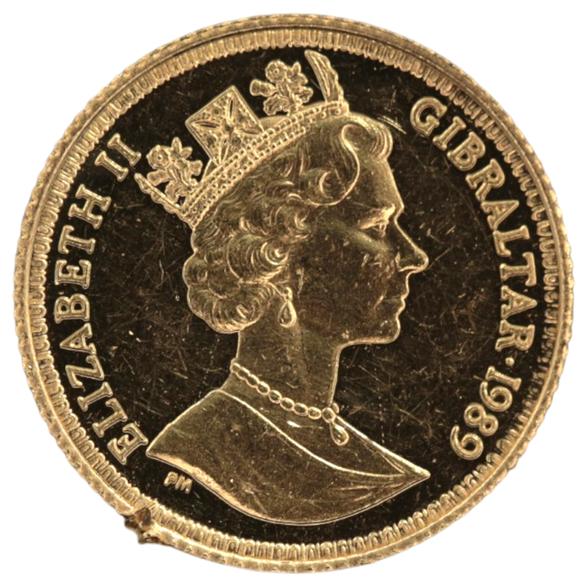 ジブラルタル 1/2ソヴリン金貨 1989年 ウナとライオン
