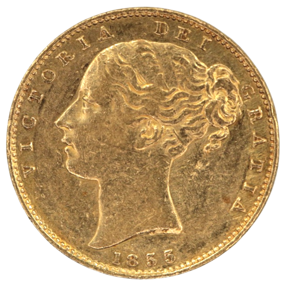 イギリス ソブリン金貨 1855年 ロンドン鋳 ヴィクトリア