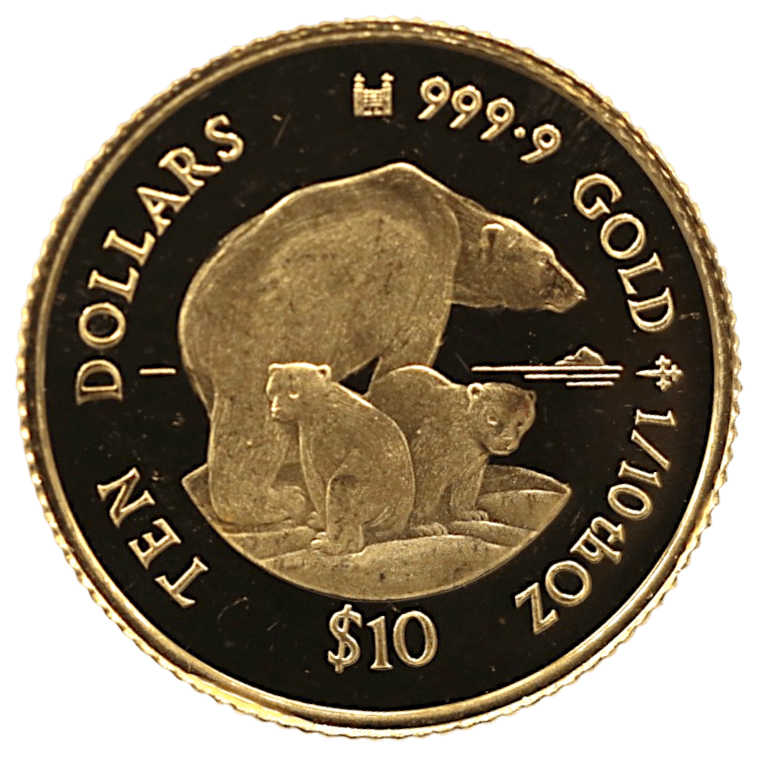 クック島 10ドル金貨 1996年 シロクマの親子 - NJ BUYER'S MARKETPLACE