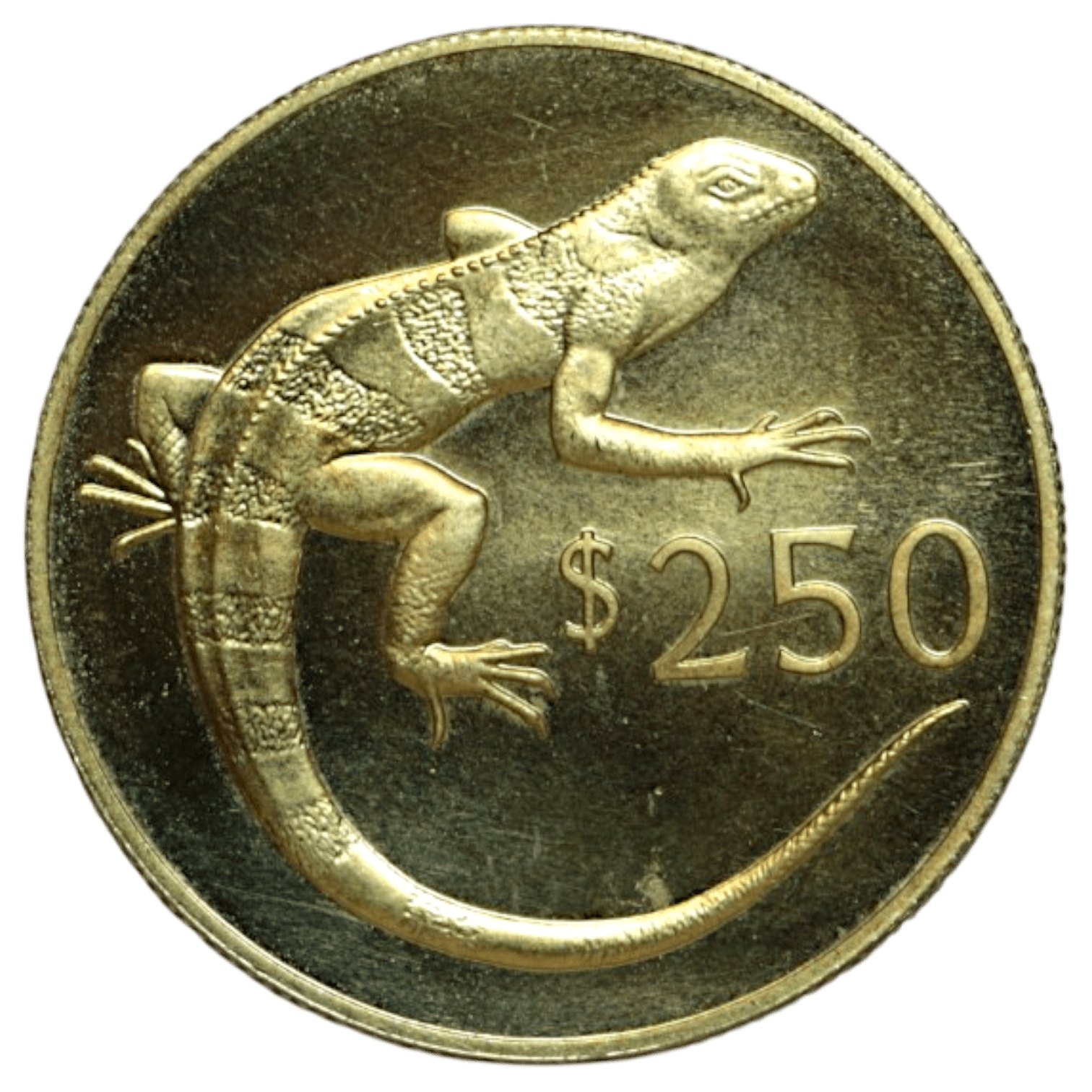 フィジー 250ドル金貨 1978年 ロンドン鋳 イグアナ World Wildlife Fund 15周年記念