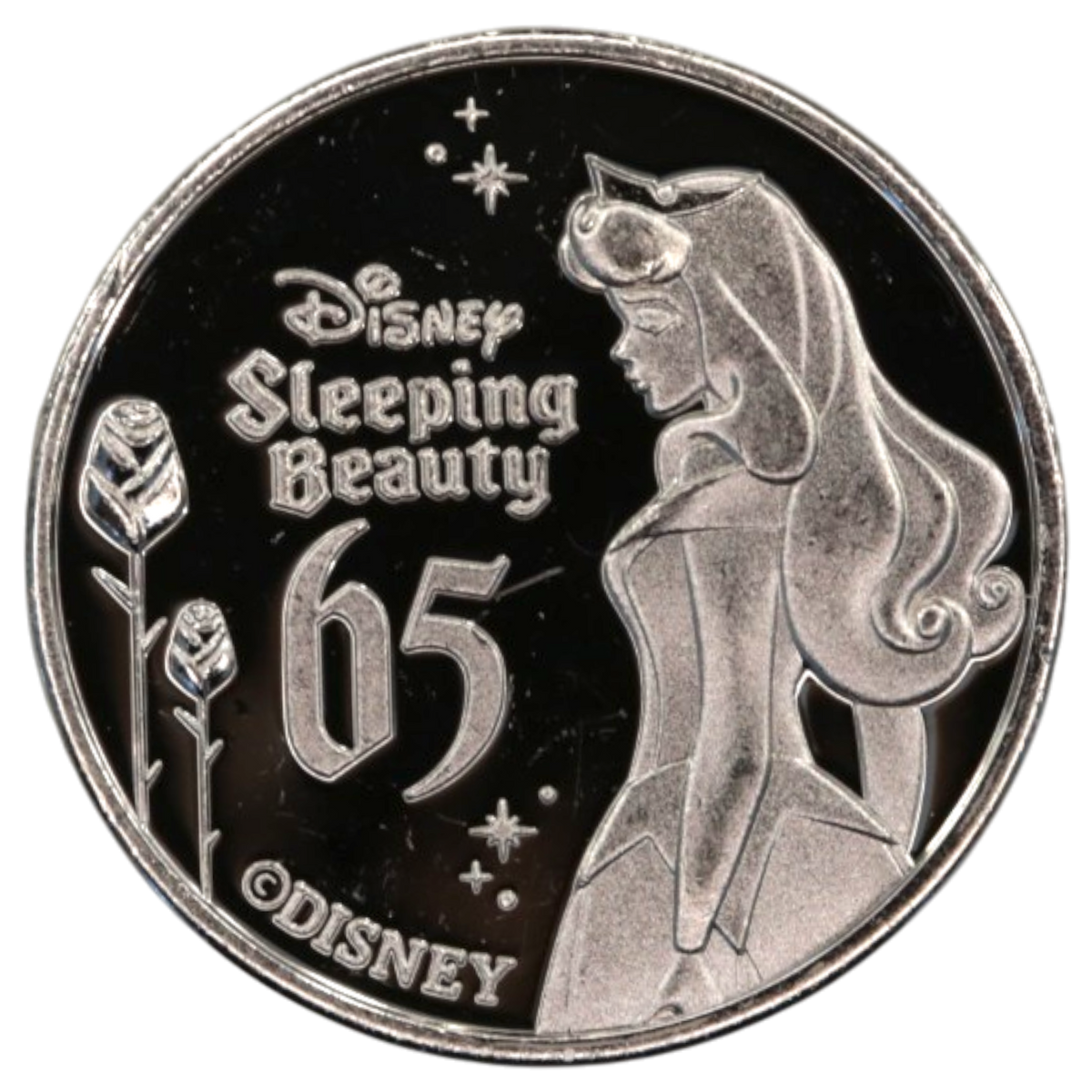 ディズニー 1/10ozプラチナメダル 眠れる森の美女 65周年