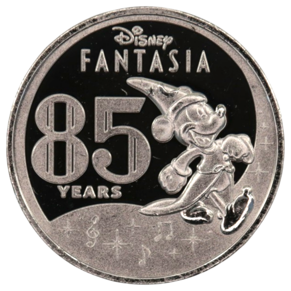 ディズニー 1/10ozプラチナメダル ミッキーマウス ファンタジア 85周年