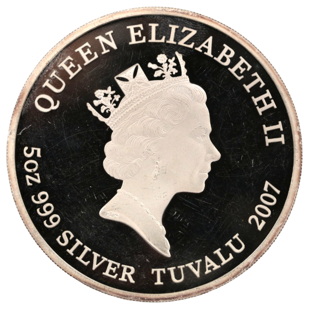 ツバル 5ドル銀貨 2007年 銀河鉄道999