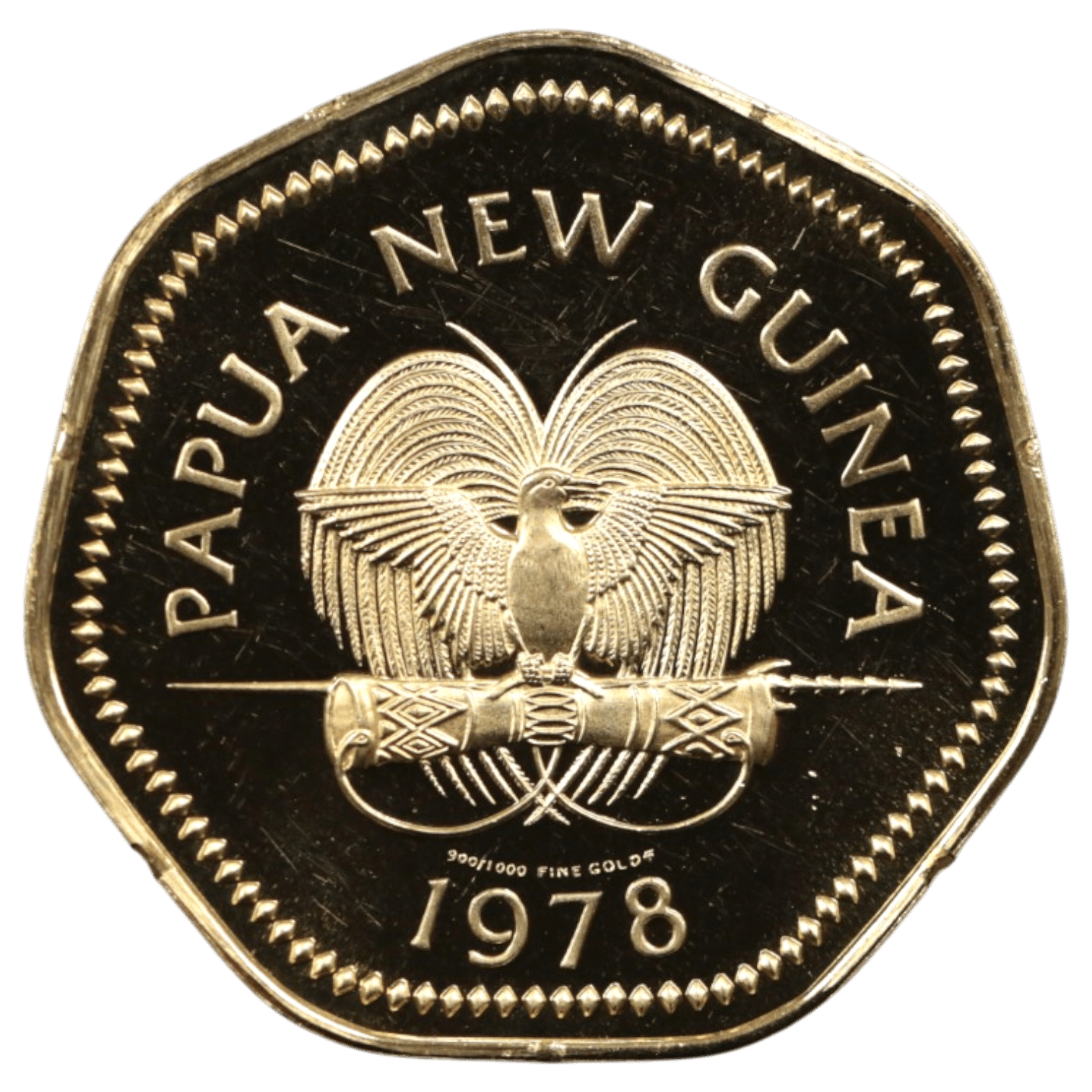 パプアニューギニア 100キナ金貨 1978年フランクリンミント鋳 ゴライアストリバネアゲハ - NJ BUYER'S MARKETPLACE