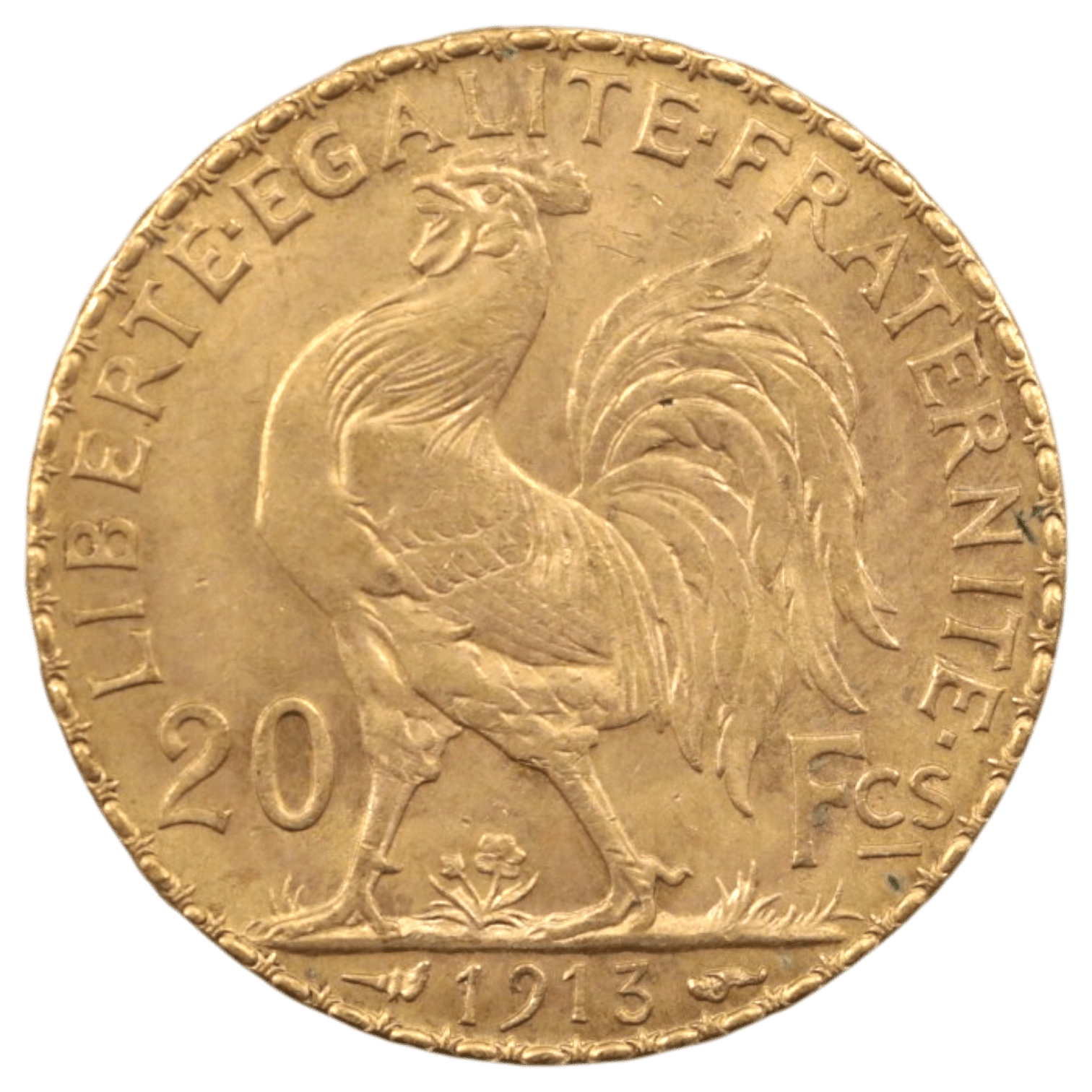 フランス 20フラン金貨 1913年 パリ鋳 マリアンヌ ルースター - NJ BUYER'S MARKETPLACE