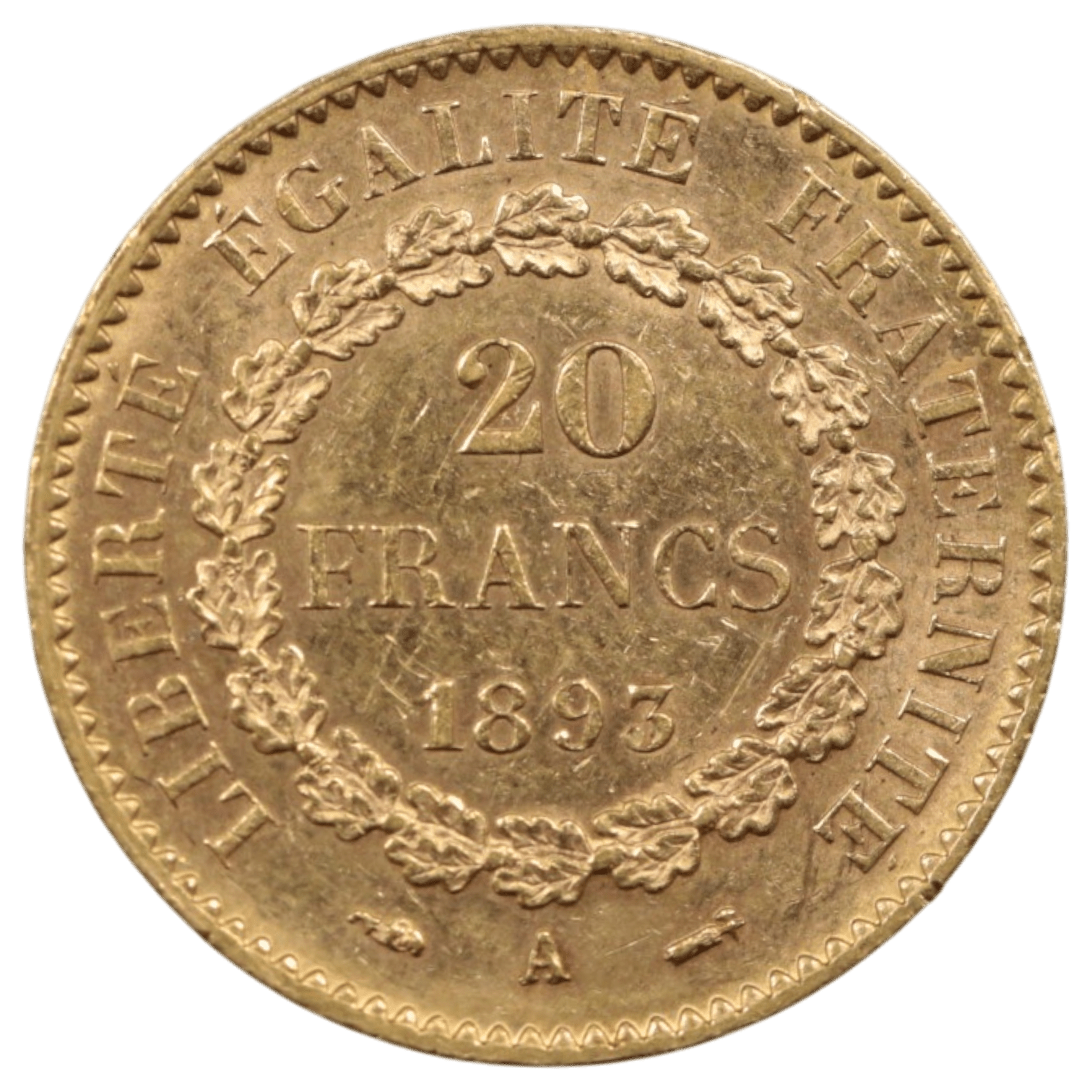 フランス 100フラン金貨 1893年 パリ鋳 法の天使 - NJ BUYER'S MARKETPLACE