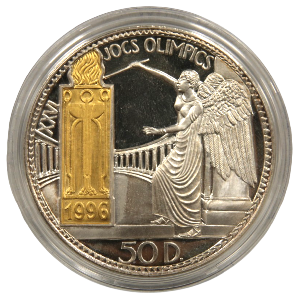 アンドラ 50ドル貨 1996年 オリンピック 元箱・保証書付属