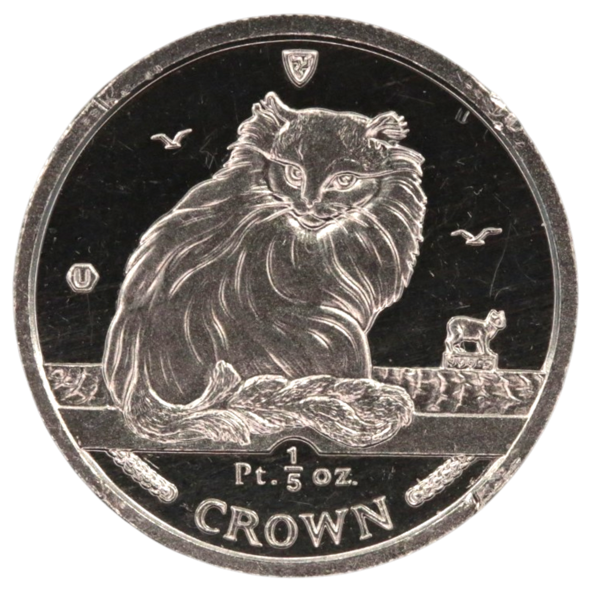 マン島 1/5クラウンプラチナ貨 1995年 ペルシア
