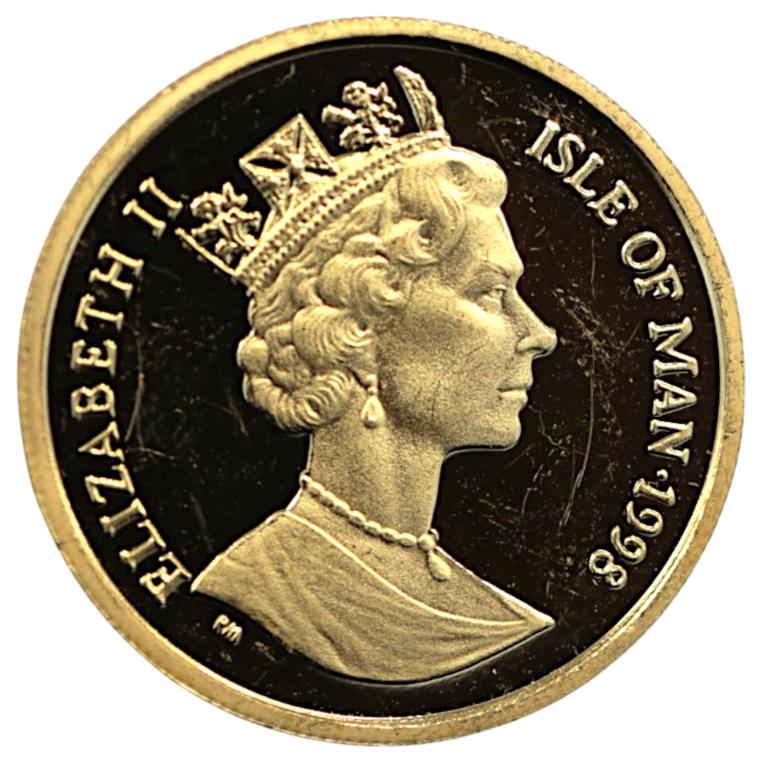 マン島 1/5クラウン金貨 1998年 ポブジョイ鋳 ビルマ エリザベス2世