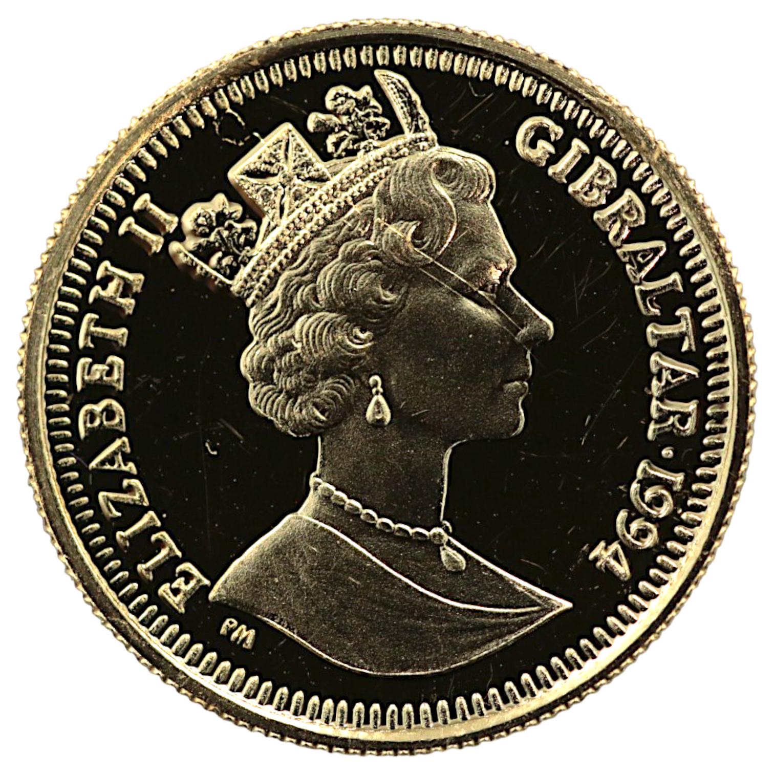 ジブラルタル 1/10クラウン金貨 1994年 ポブジョイ鋳 ピーターラビット エリザベス2世