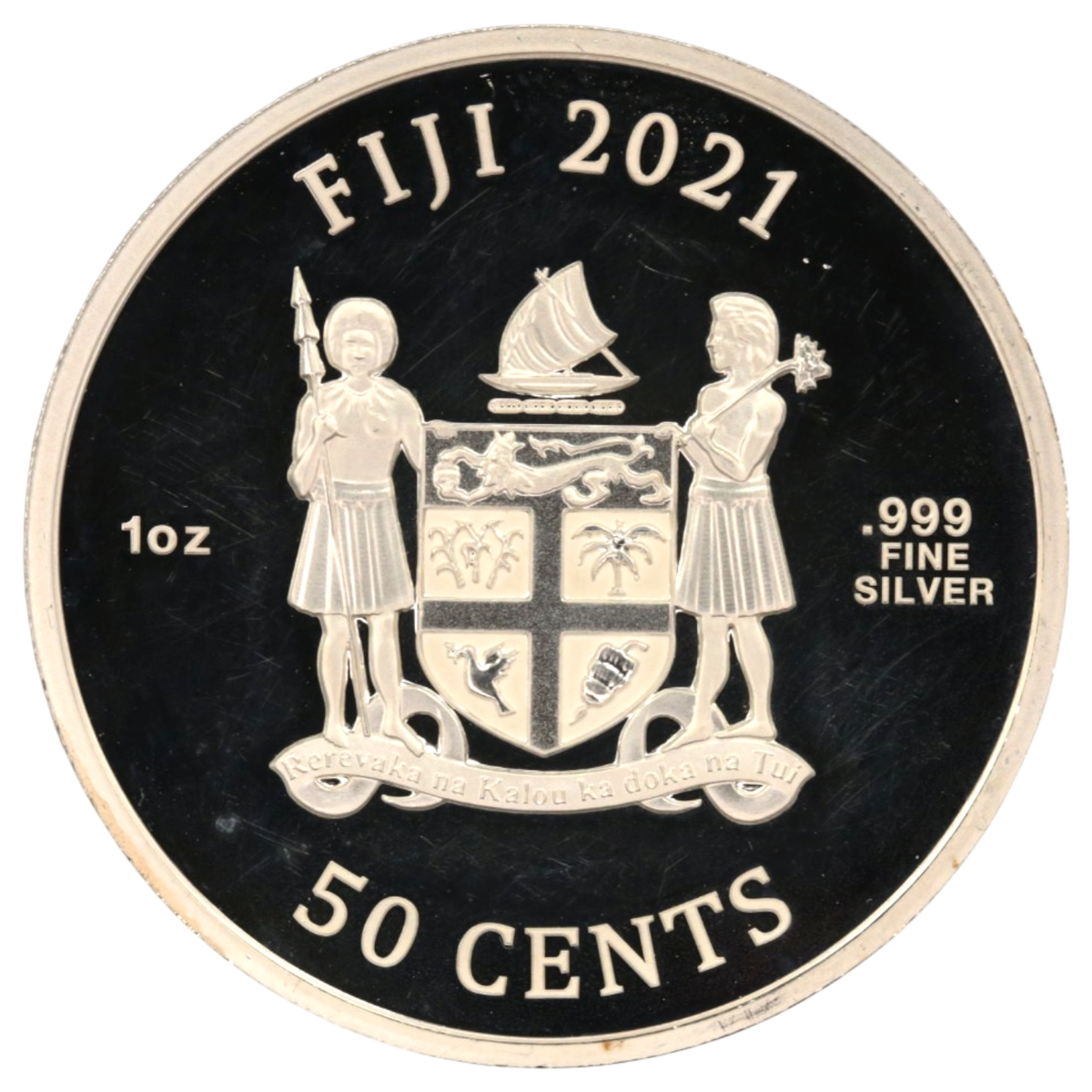 フィジー 50セント銀貨 2021年 キャット