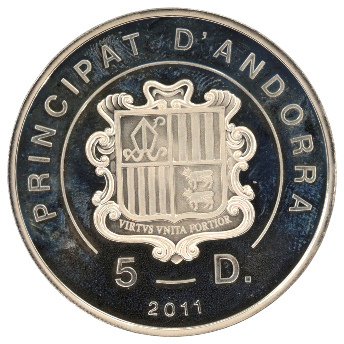 ★店長のおすすめ★ アンドラ 5ディナール銀貨 2011年 イエスの誕生