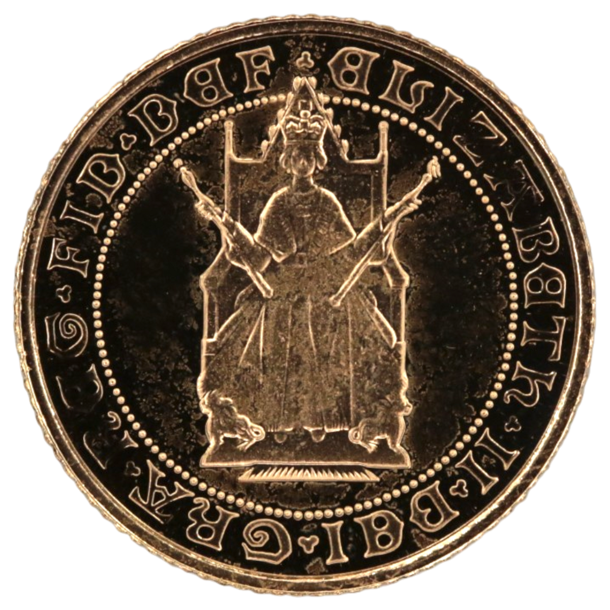 イギリス 1/2ソヴリン金貨 1989年 ソヴリン金貨発行500周年