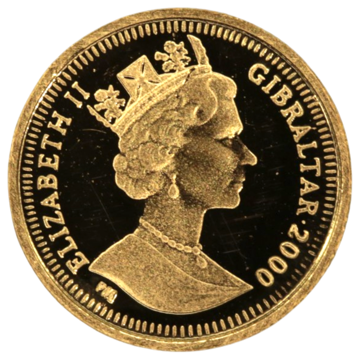 ジブラルタル 1/25ロイヤル金貨 2000年 エンジェル