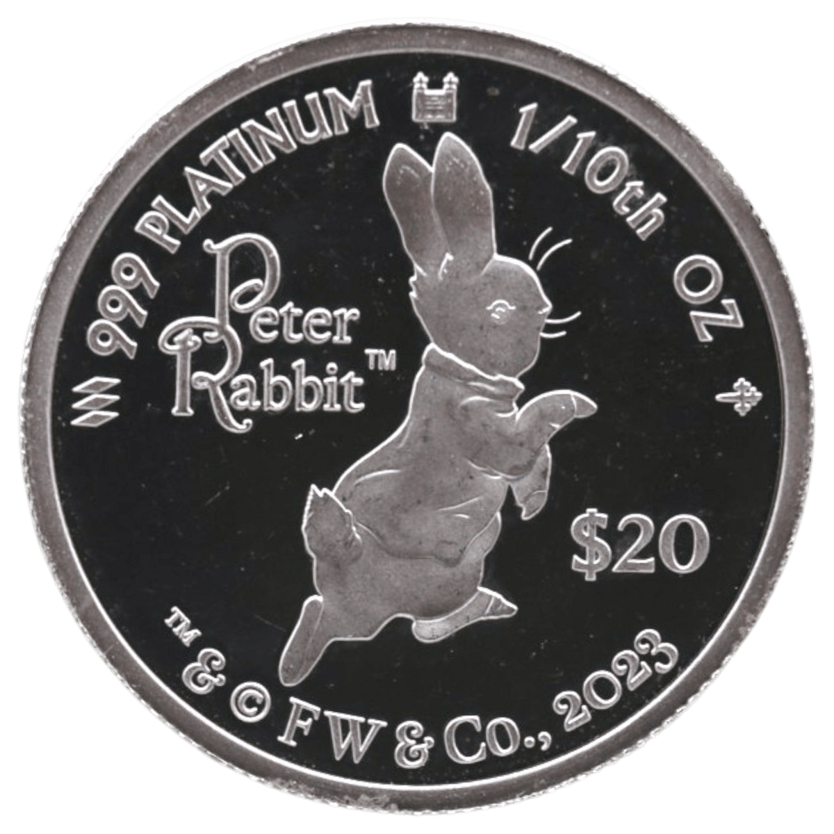 クック島 20ドルプラチナ貨 2023年 ピーターラビット - NJ BUYER'S MARKETPLACE
