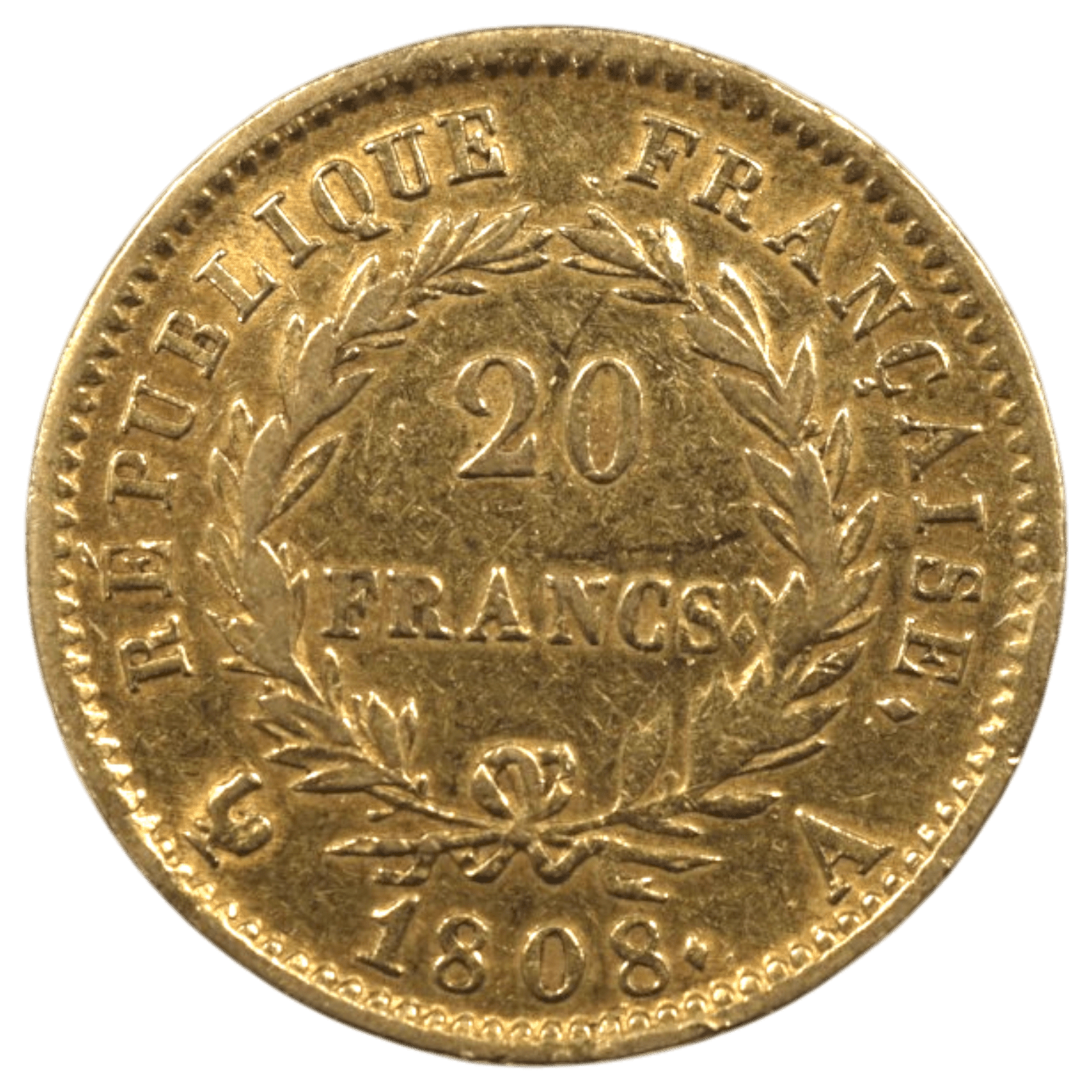 【大特価】フランス 20フラン金貨 1808年 パリ鋳 ナポレオン1世 有冠 - NJ BUYER'S MARKETPLACE