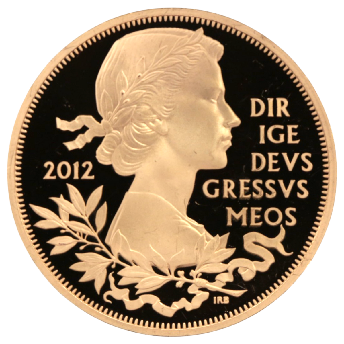 イギリス 5ポンド金貨 2012年 エリザベス2世 在位60周年