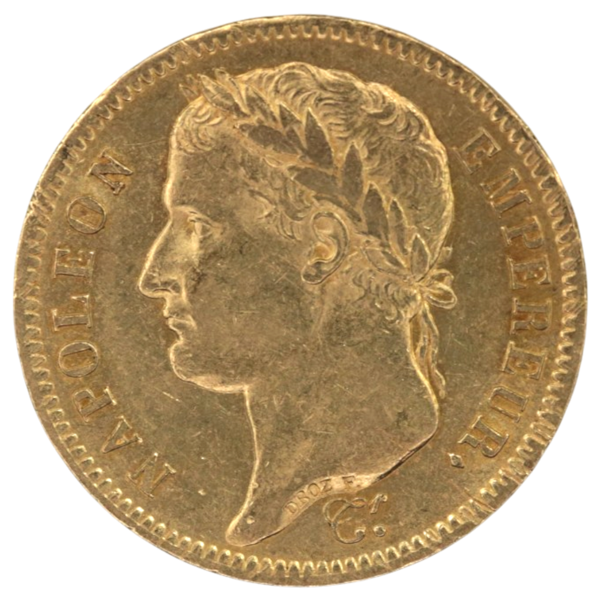 フランス 40フラン金貨 1812年 パリ鋳 ナポレオン1世 有冠