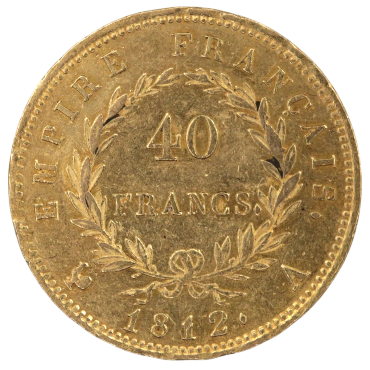 フランス 40フラン金貨 1812年 パリ鋳 ナポレオン1世 有冠