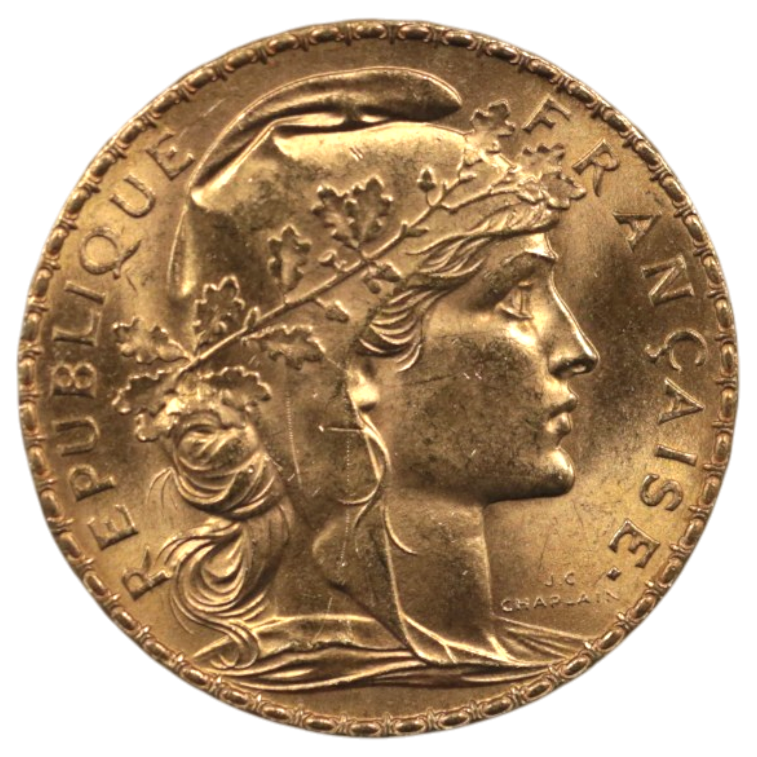 【大特価】フランス 20フラン金貨 1913年 パリ鋳 マリアンヌ ルースター