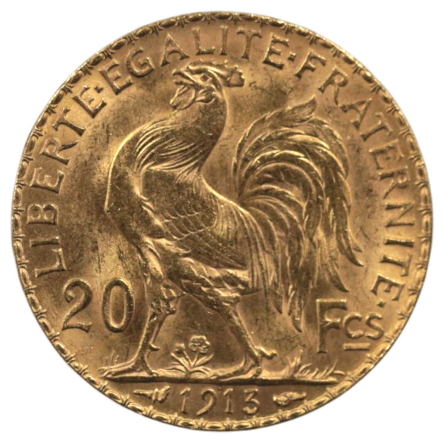 【大特価】フランス 20フラン金貨 1913年 パリ鋳 マリアンヌ ルースター