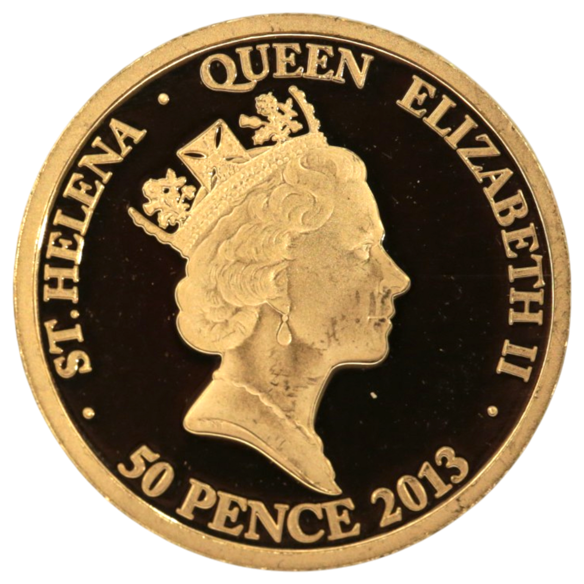 セントヘレナ 50ペンス金貨 2013年 日英交流400周年