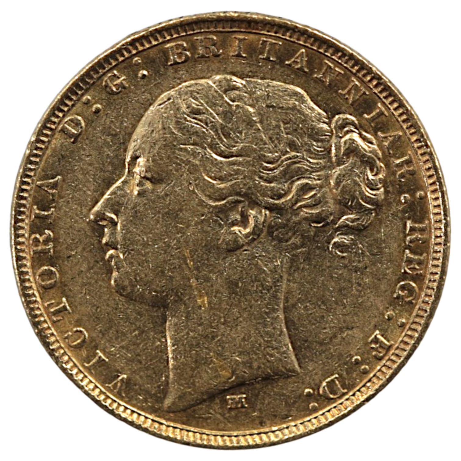オーストラリア ソブリン金貨 1882年 メルボルン鋳 ヴィクトリア ヤングヘッド 聖ジョージ
