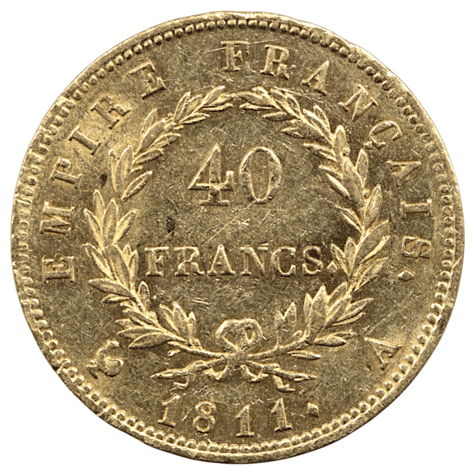 フランス 40フラン金貨 1811年 パリ鋳 ナポレオン1世 有冠 - NJ BUYER'S MARKETPLACE