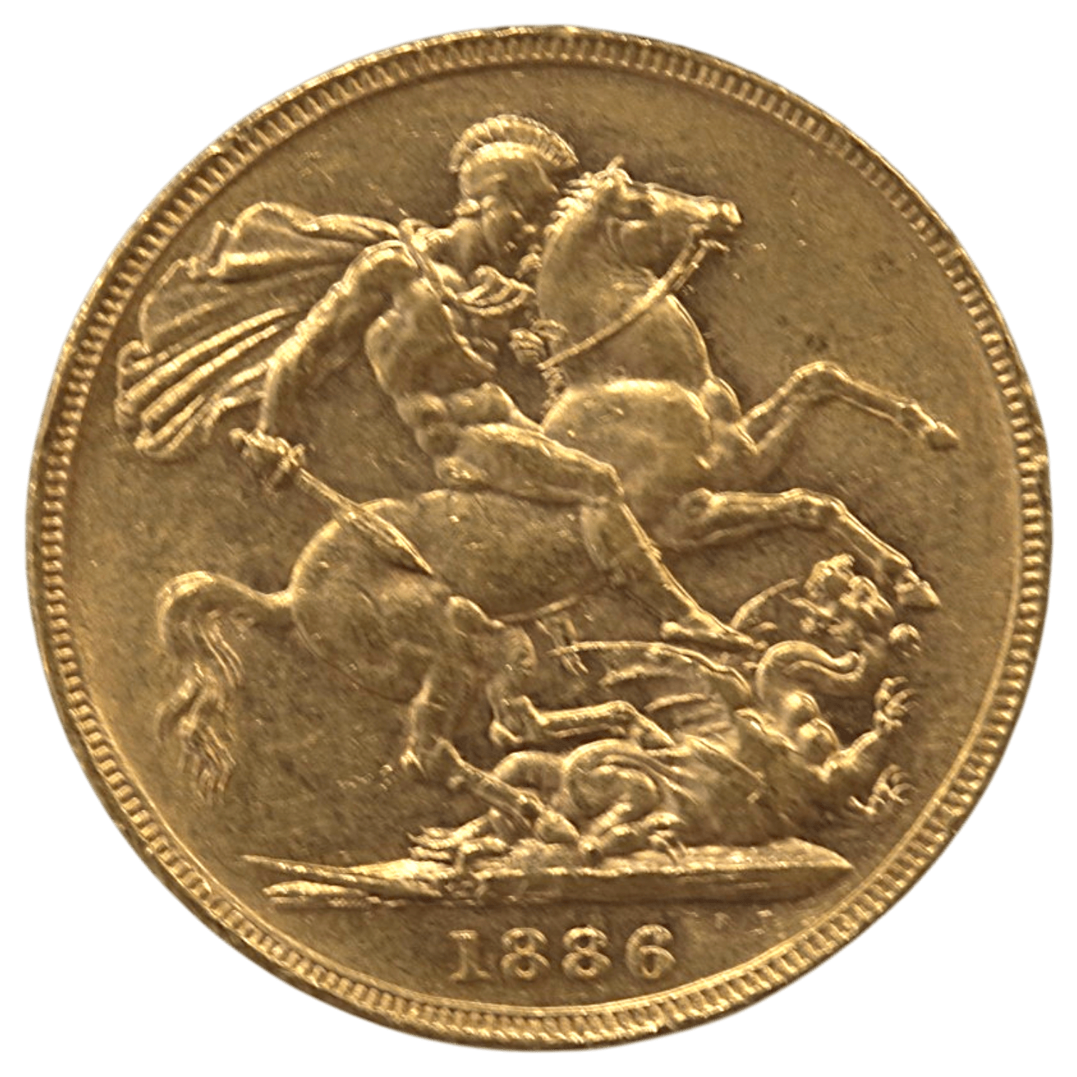 オーストラリア ソヴリン金貨 1886年 メルボルン鋳 ヴィクトリア 聖ジョージの竜退治 - NJ BUYER'S MARKETPLACE