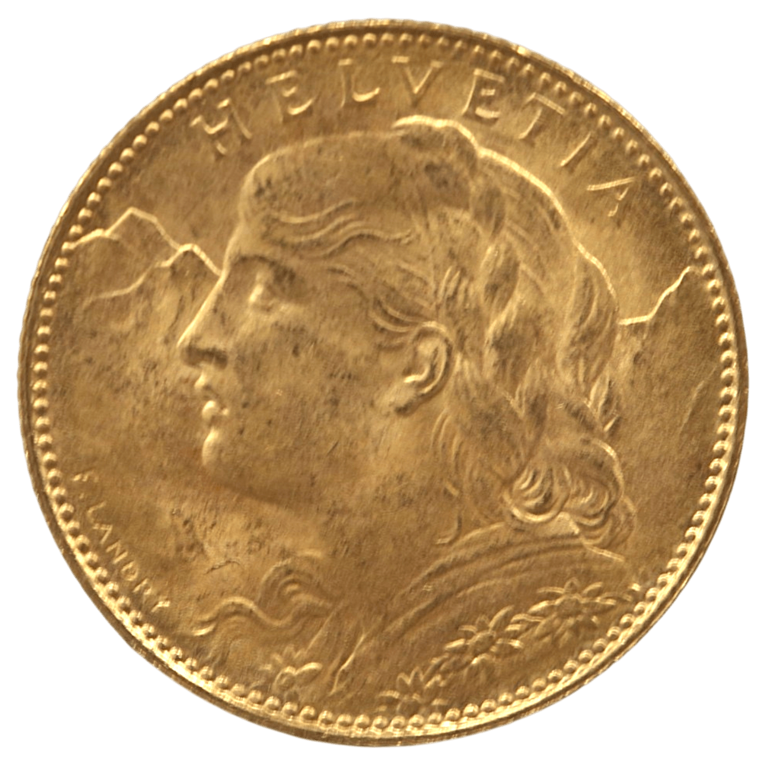 スイス 10フラン金貨 1922年 ベルン鋳 ヘルヴェティア - NJ BUYER'S MARKETPLACE