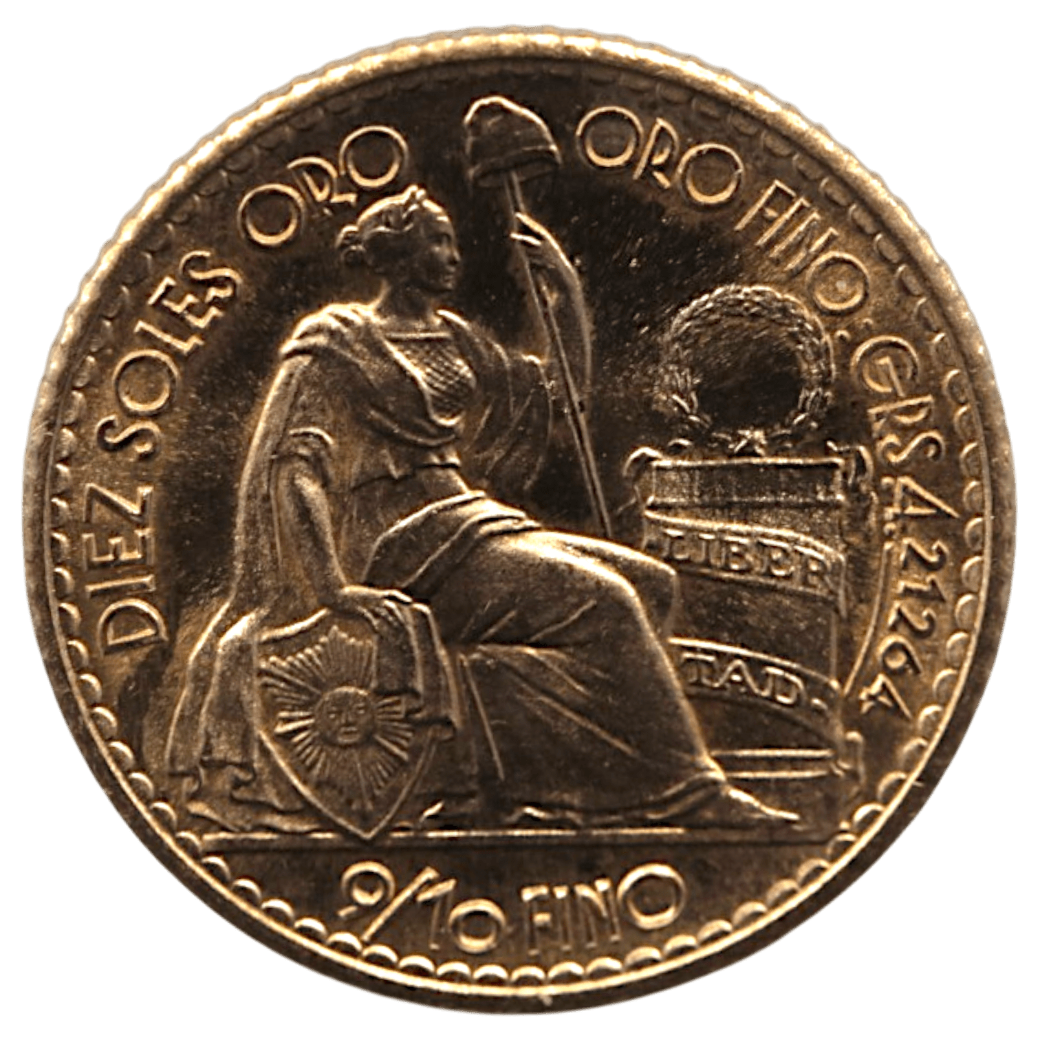 ペルー 10ペソ金貨 1965年 リマ鋳 リバティ - NJ BUYER'S MARKETPLACE